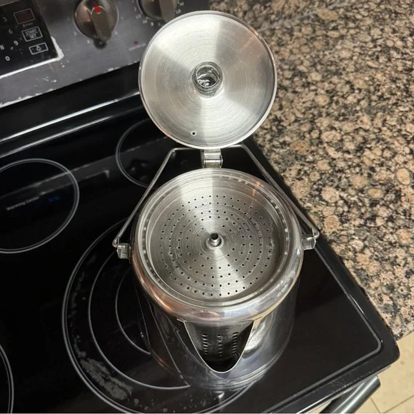 Texsport 28 Cup Stainless Steel Camping Coffee Percolator w/ Glass Knob Lid - Picture 6 of 7